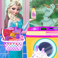 Frozen Elsa Washing
