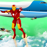 Iron Man Saving Air Force One