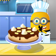 Minion Cooking Banana Cake