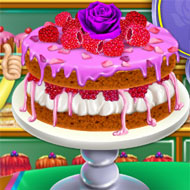 Rosewater and Raspberry Sponge Cake